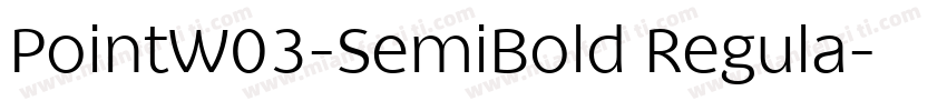 PointW03-SemiBold Regula字体转换